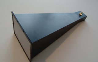standard gain horn antenna in black