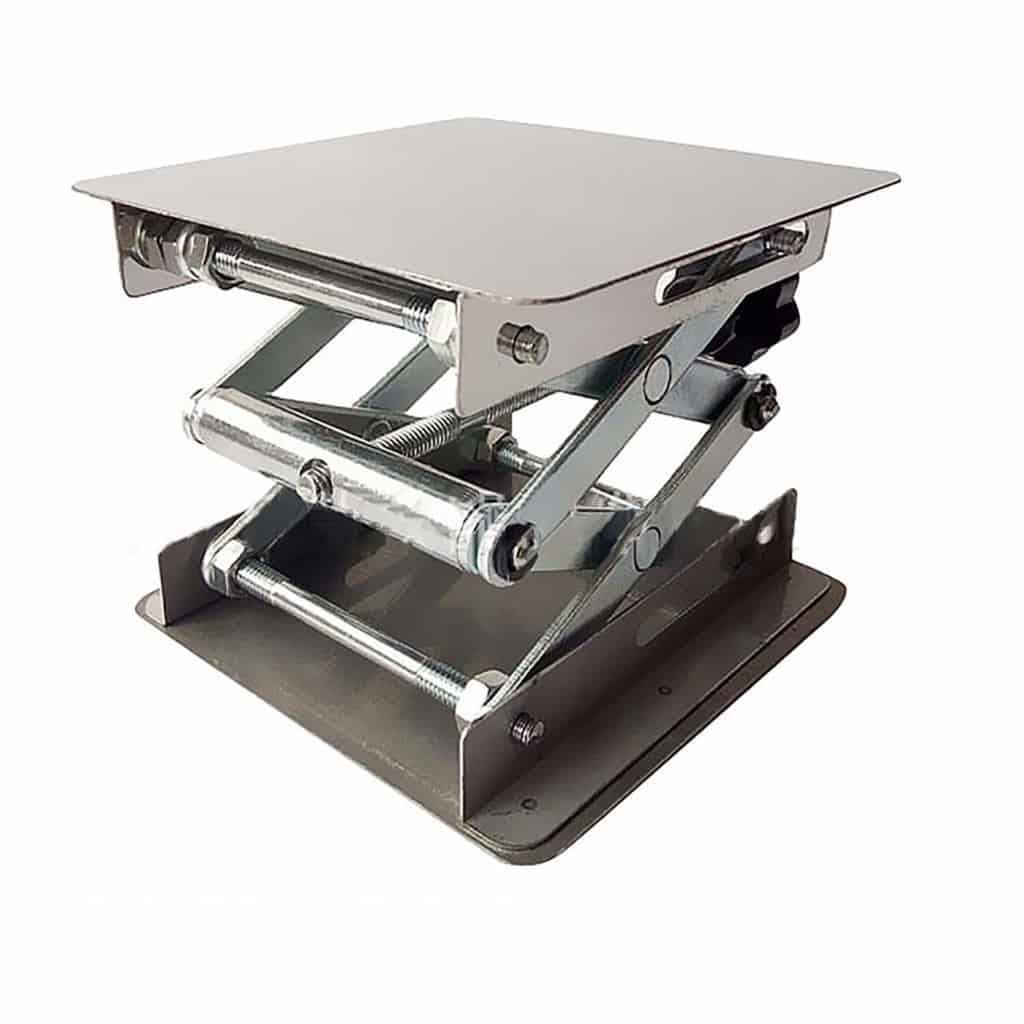 Stainless Steel Lab Stand Table Scissor  laboratory Jiffy Jack 100*100mm BI 