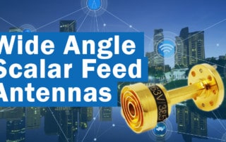 wide angle scalar feed horn antenna