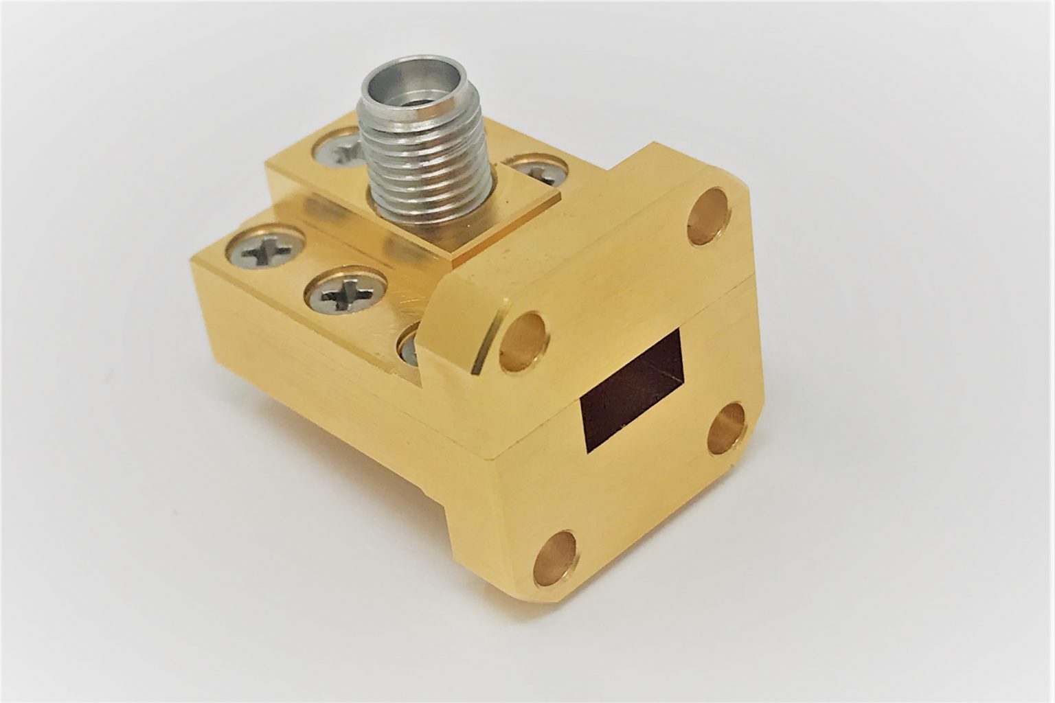 KBand Waveguide to Coax Adapter Right Angle Adapters
