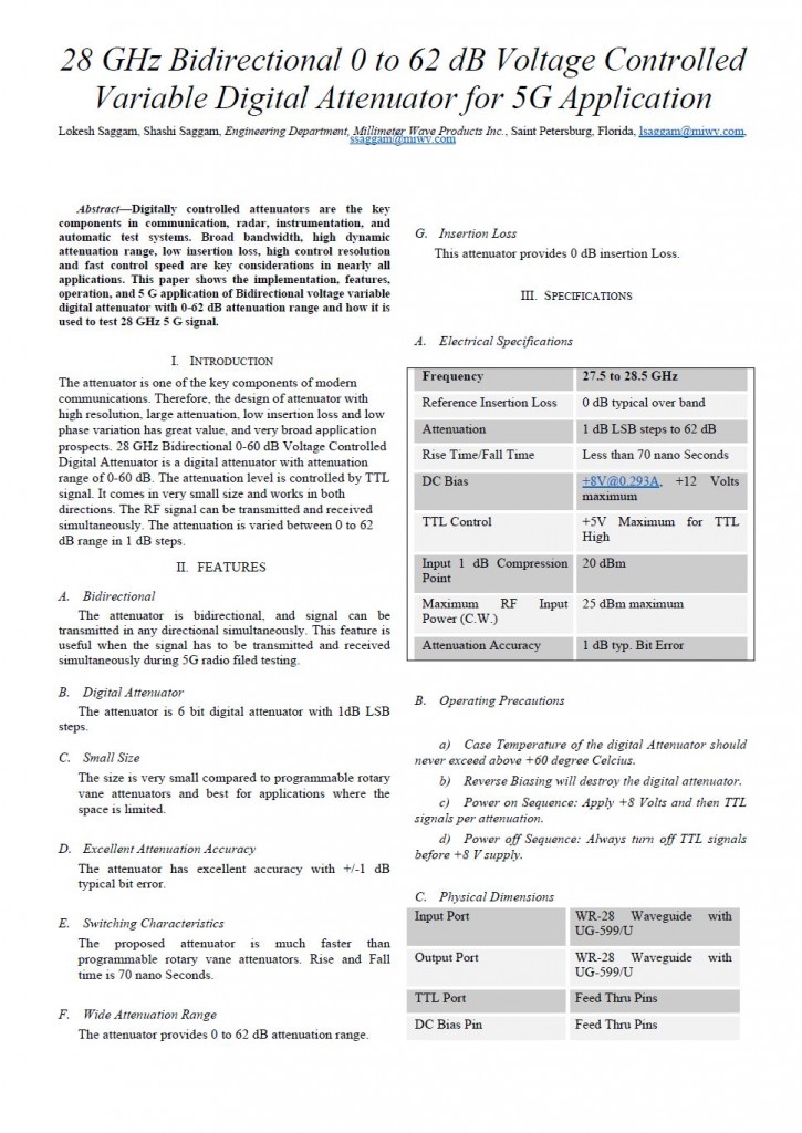 28GHZ white paper