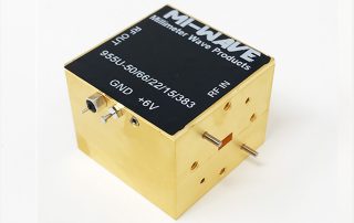 955U-50-66-22-15-383, Low Noise Amplifier, 50GHz - 66GHz, Small Signal Gain 22dB, Output Saturated Power +15dBm