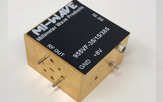 955VF-35-15-385, Low Noise Amplifier, 50 GHz - 75GHz, Small Signal Gain 35 dB, Output Power15 dBm