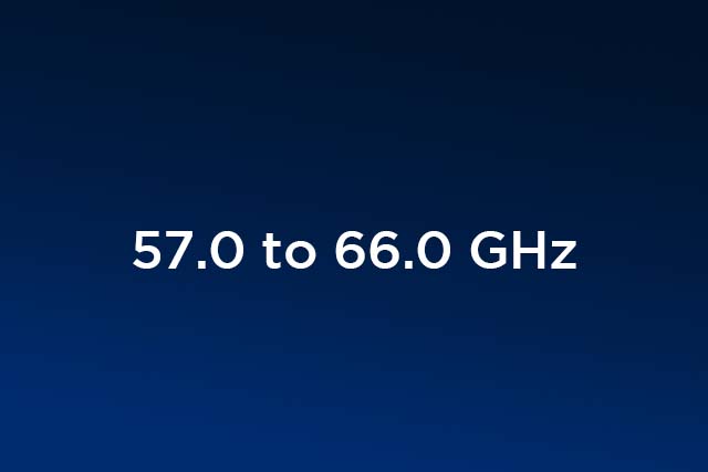 57.0 to 66.0 GHz